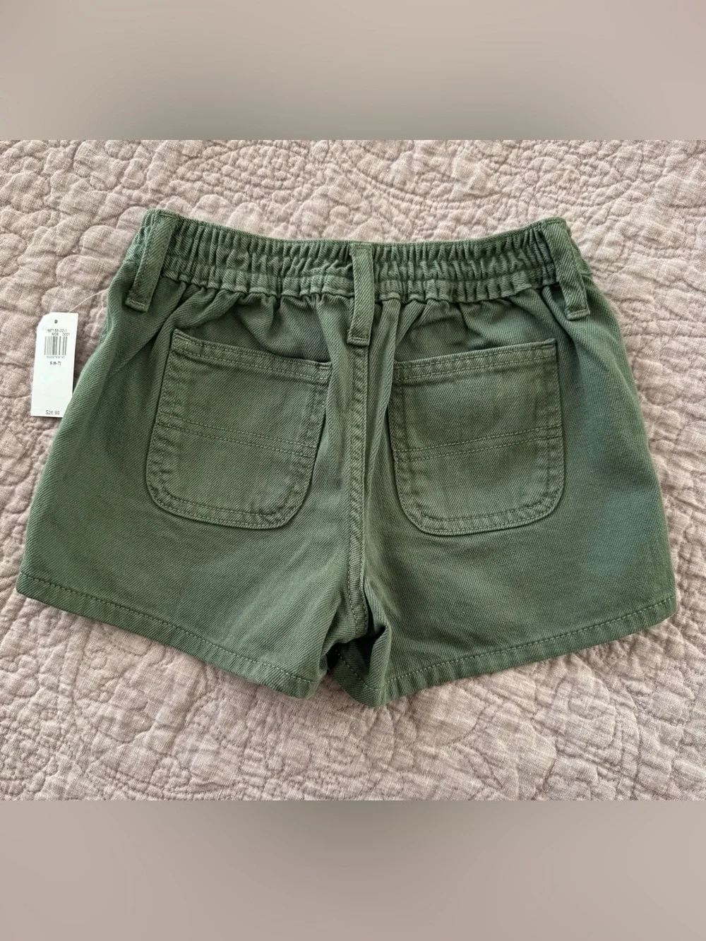 Old Navy Army Green Cotton Shorts Sz S NWT Unisex